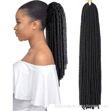 Hot Selling High Quality Faux Locs Dreadlock Crochet Hair Attachment Long Colorful Soft Faux Locs Private Label